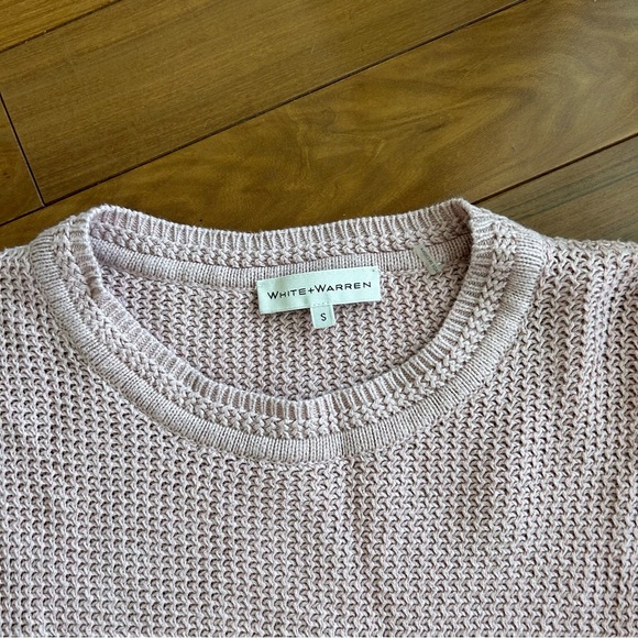White and Warren Pink Knit Sweater size Small - Picture 2 of 3